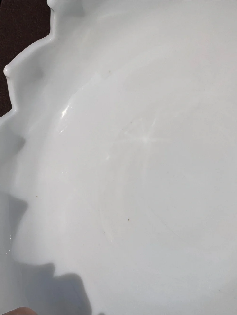 Westmoreland Milk Glass Lotus Bowl